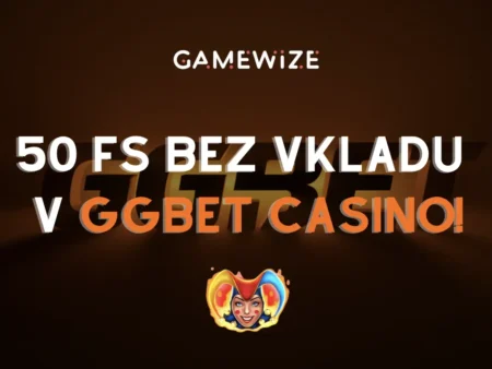 🔥 50 FS bez vkladu v GGBet? Áno, čítaš správne! V spolupráci s GameWize ti ich dá úplne zadarmo