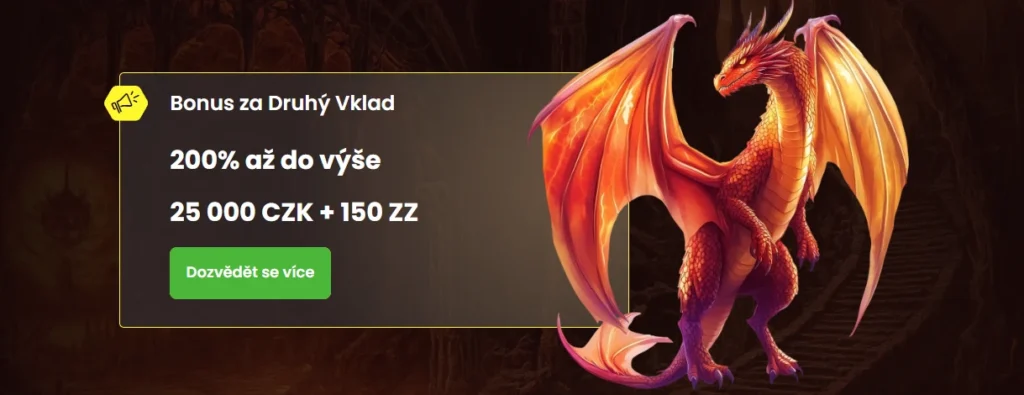 Dragon Slots Casino bonus na druhý vklad