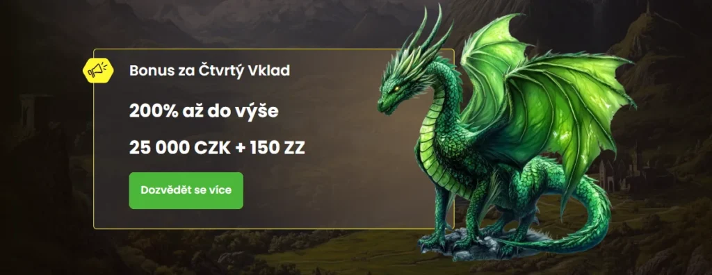 Dragon Slots Casino bonus za štvrtý vklad