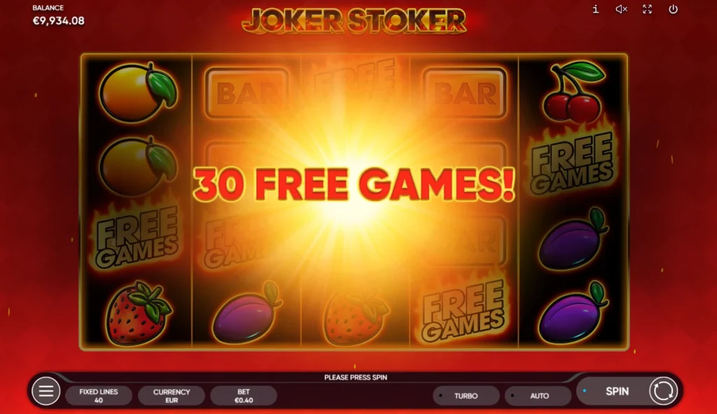 Bonus 50 free spinov bez vkladu v GGBet Casino automat Joker Stoker