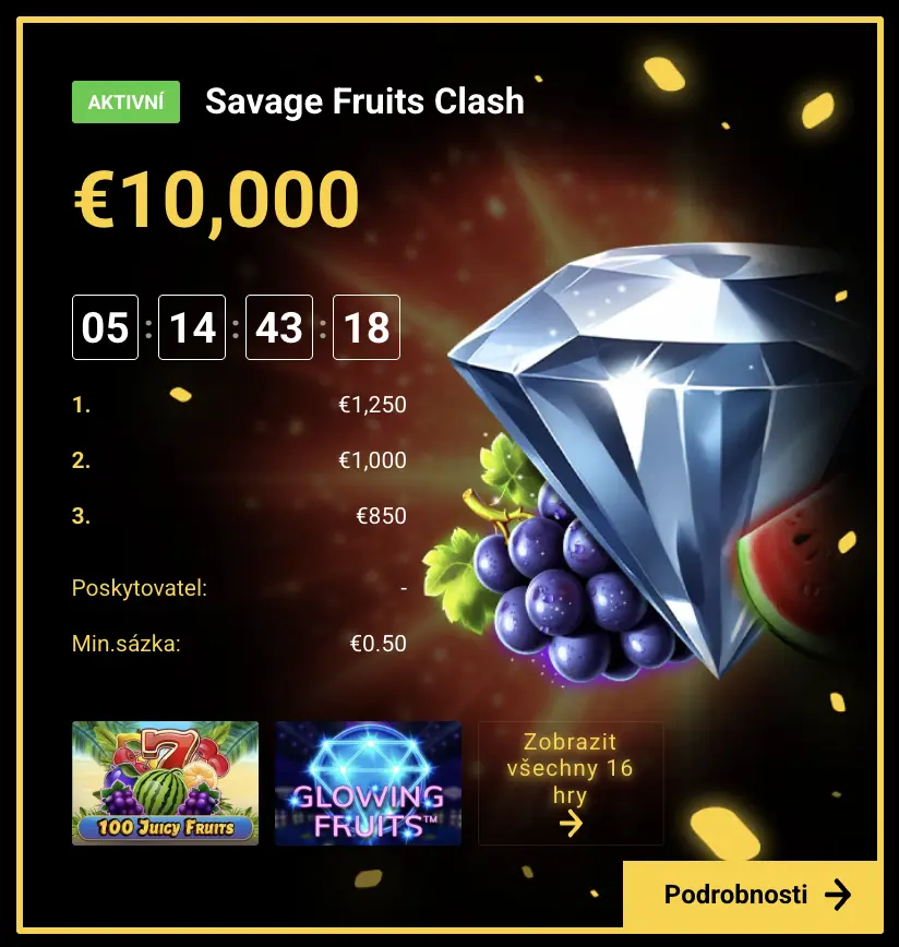 Savage Fruits Clash v Zet Casino