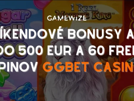 Víkendový balíček reload bonusov v GGBet: Až 500 EUR + 60 free spinov!