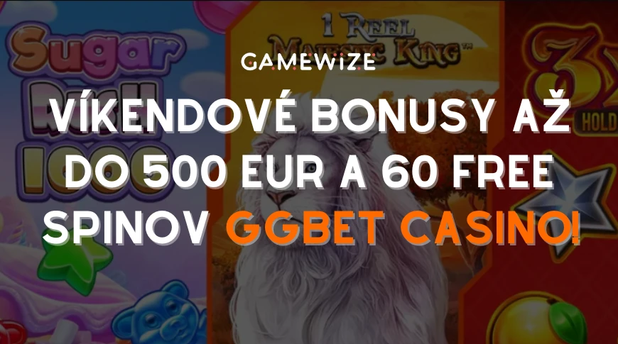 Víkendový balíček reload bonusov v GGBet: Až 500 EUR + 60 free spinov!