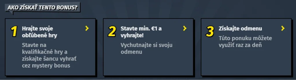 Futbalový mystery bonus ako ho získať