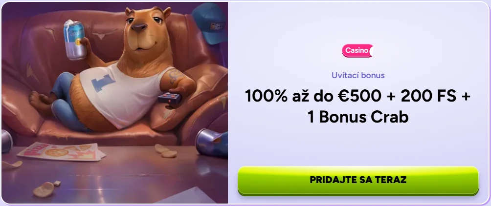 Spinbara Casino vstupný bonus