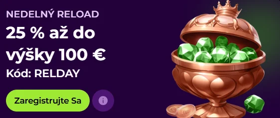 Spinmama Casino nedeľný reload bonus