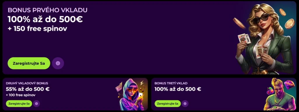Spinmama Casino uvítací balíček