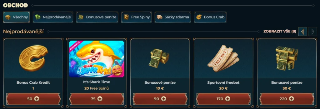 Výzvy v MonsterWin Casino obchod