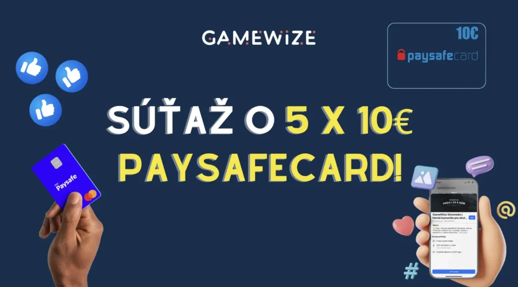 Aj túto nedeľu pokračujeme – 5 z vás vyhrá 10 € paysafecard!