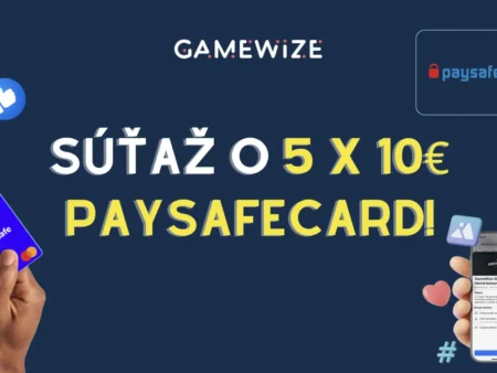 🎉 Aj túto nedeľu pokračujeme – 5 z vás vyhrá 10 € paysafecard! 🎉