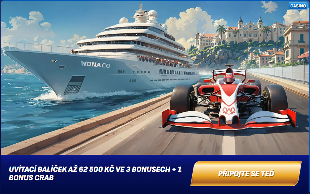 Wonaco Casino uvítací balíček