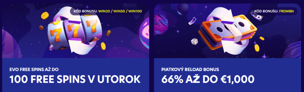 2-krát viac v bonusoch evospin casino