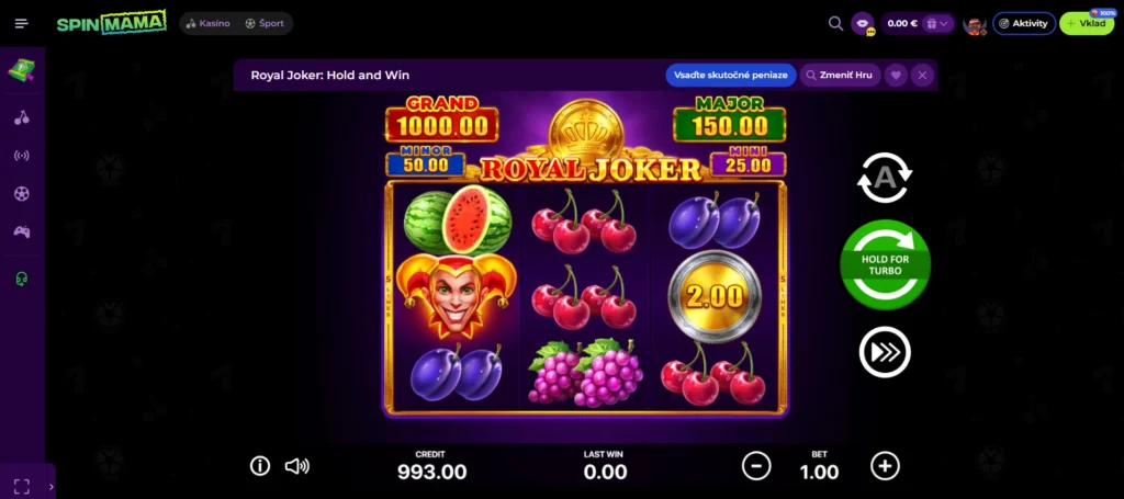 50 free spinov bez vkladu v spinmama casino royal joker