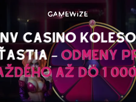 🎡 Roztočte NV Casino Koleso Šťastia – odmeny pre každého až do 1 000 €!
