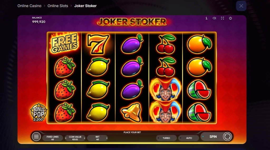 využite gamewize80 na hru joker stoker