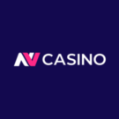 NV Casino logo v modrých farbách
