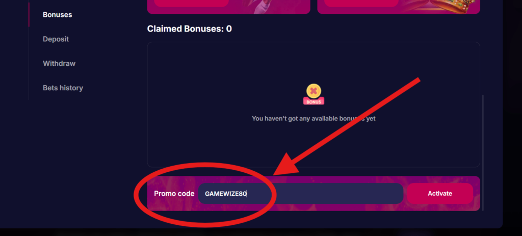 nv casino promo kód GAMEWIZE80