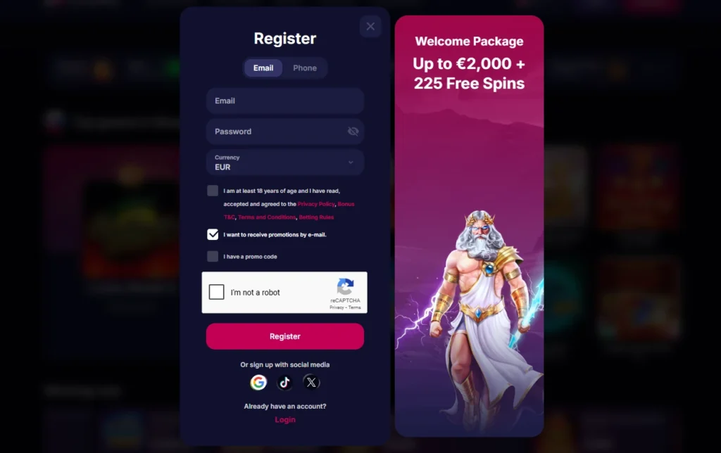 nv casino registrácia