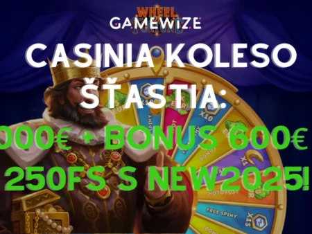 👑 CASINIA EXKLUZÍVNE: 600€ + 250 free spinov s promo kódom „new2025“ ako kľúč k dennému Casinia Koleso Šťastia!
