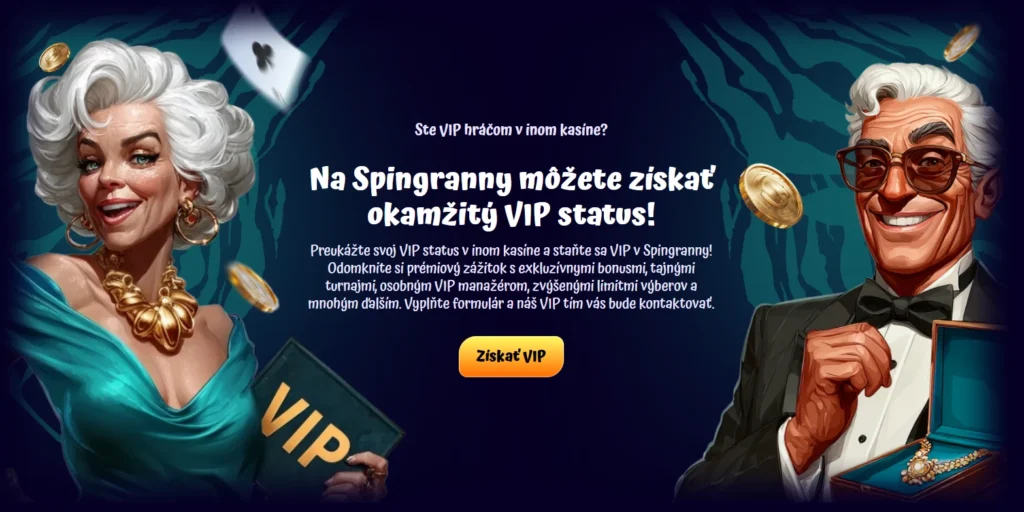 Spingranny Casino prenos VIP úrovne
