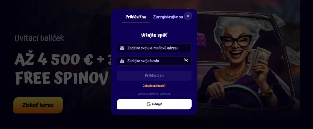 Spingranny Casino prihlásenie