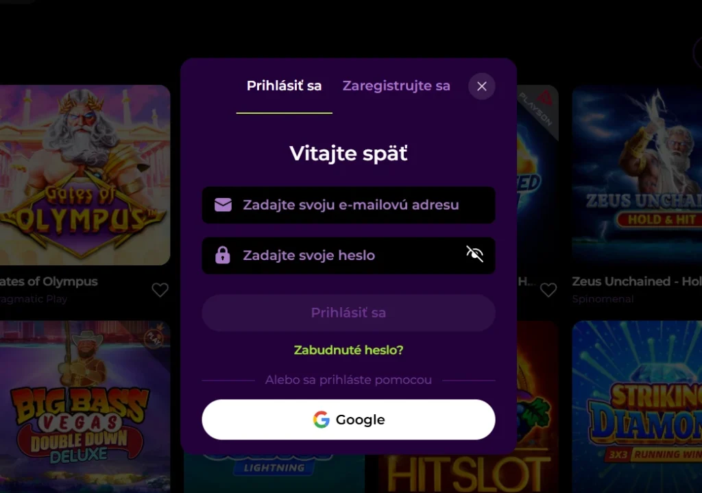 Spinmama Casino prihlásenie