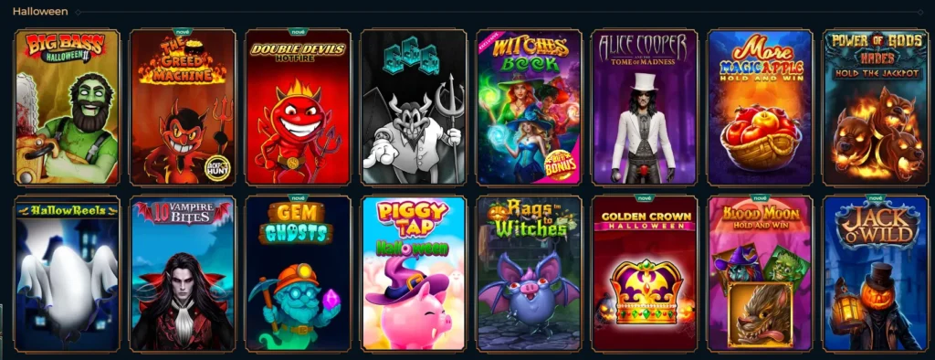 Halloweenska noc hracie automaty