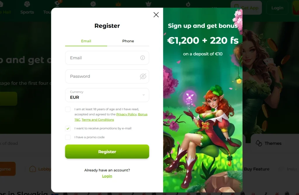 Verde Casino registrácia