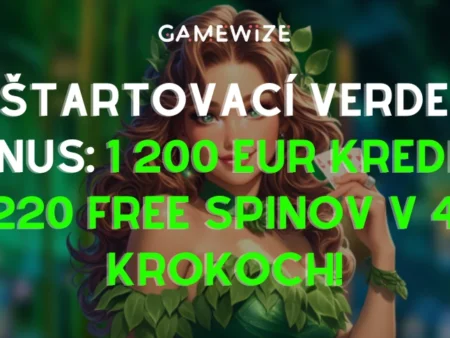 🍀 Štartovací Verde bonus: 1 200 EUR Kredit + 220 free spinov v 4 krokoch + jedinečná mobilná aplikácia!