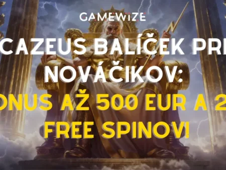 🏛️ Cazeus balíček pre nováčikov: Vystúpte na Olymp a získajte bonus až 500 EUR a 200 free spinov!