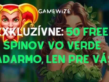 🎰 EXKLUZÍVNE: Správa od Manažéra – 50 free spinov vo Verde Casino, len pre vás!