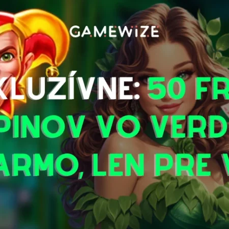 🎰 EXKLUZÍVNE: Správa od Manažéra – 50 free spinov vo Verde Casino, len pre vás!
