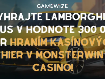🏎️ Promo akcia aká tu ešte nebola: Vyhrajte Lamborghini Urus v hodnote 300 000 EUR hraním kasínových hier v MonsterWin Casino!