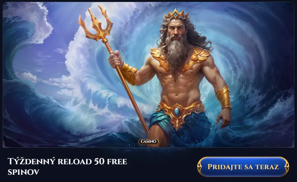 Cazeus Casino bonus 50 free spinov týždenne