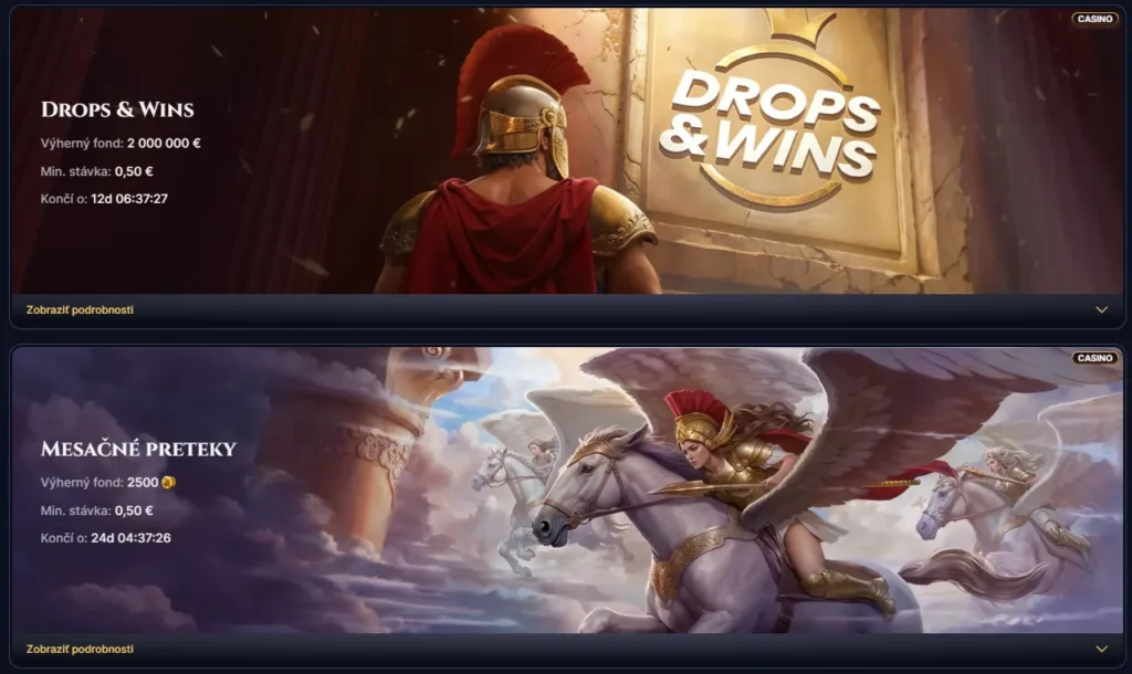 Cazeus Casino turnaje