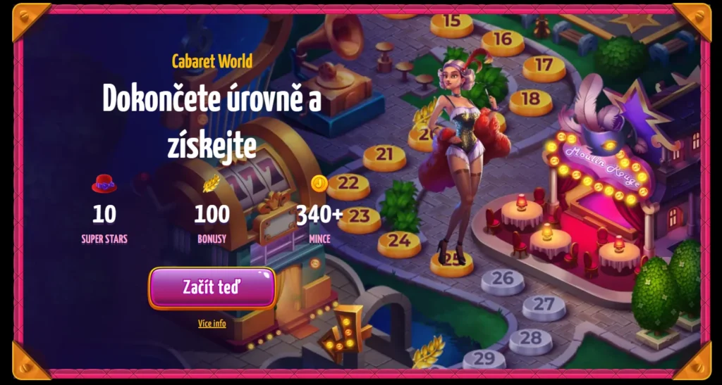 Joker8 Casuno uvítací balíček funkcia Cabaret World