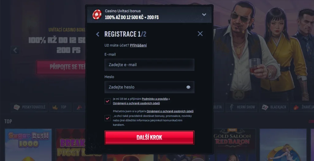 Mafia Casino registrácia