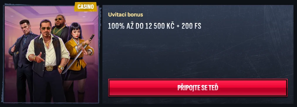 Mafia Casino uvítací bonus