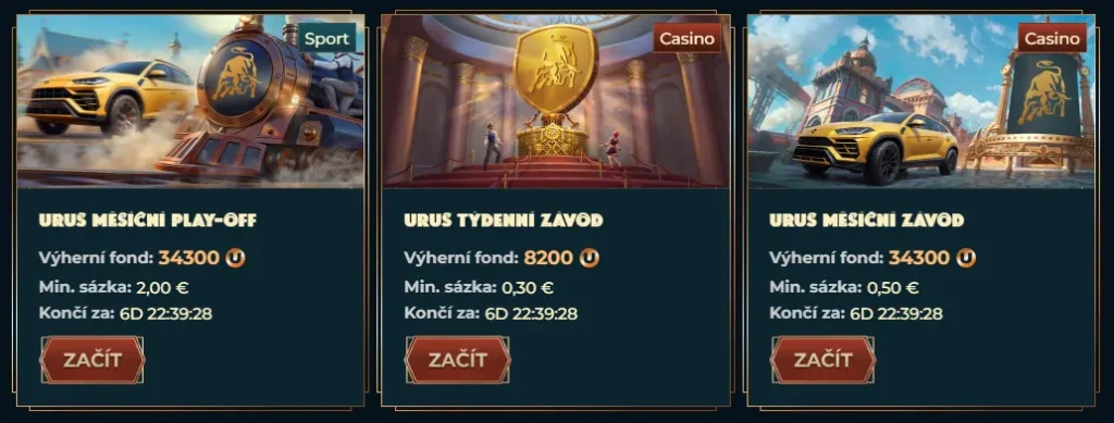 Týždenné turnaje o Lamborghini Urus