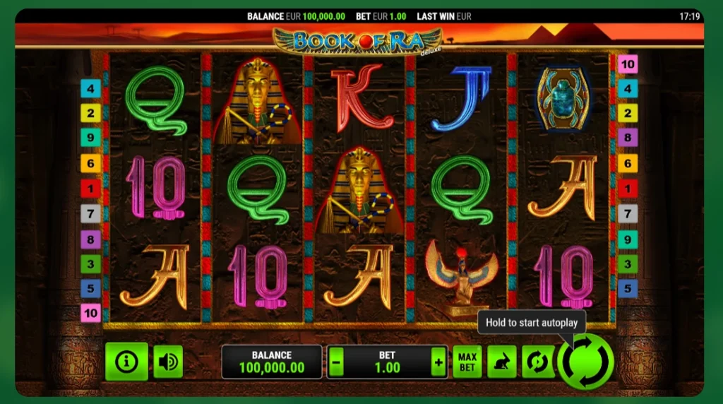 Verde uvítací balík hra Book of Ra