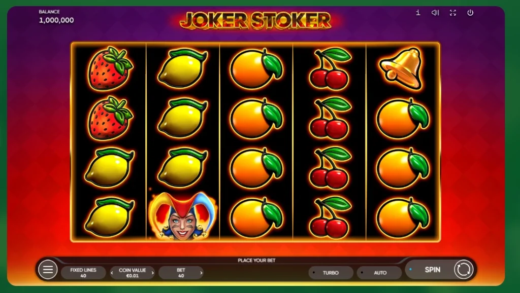 Verde uvítací balík hra Joker Stoker