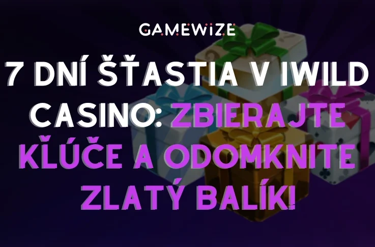🎰 7 dní šťastia v iWild Casino: Zbierajte kľúče a odomknite zlatý balík s 300 free spinmi a 150% bonusom!