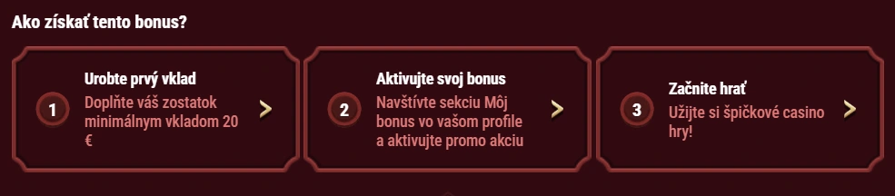 Ako získať Magius Casino uvítací bonus