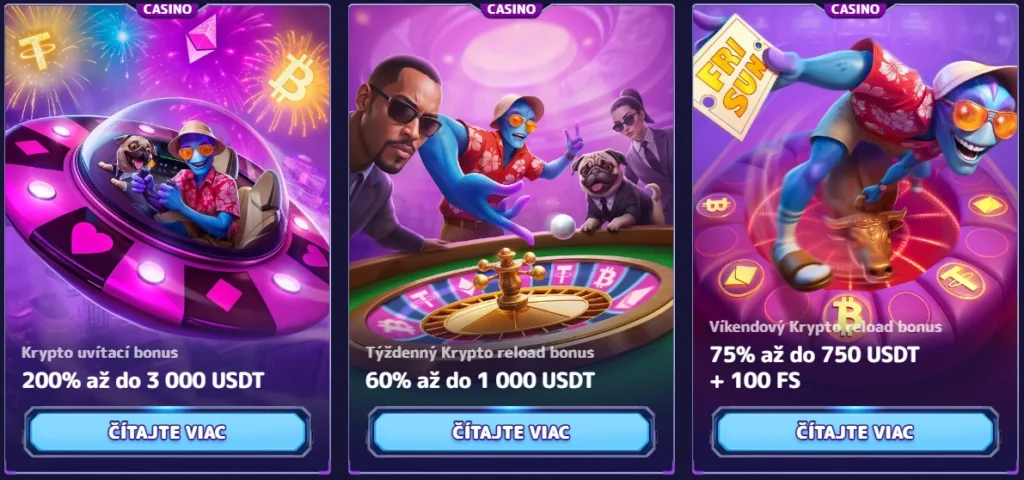 Alf Casino krypto bonusy