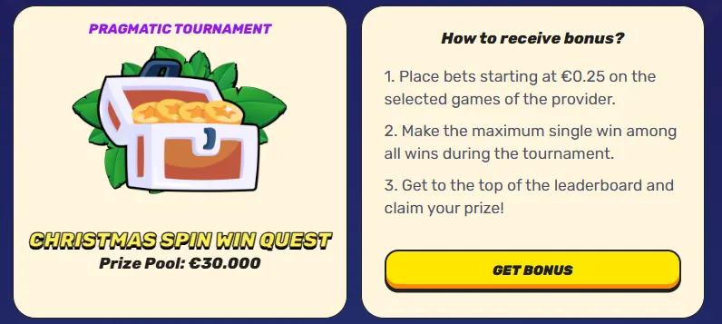 Ako sa zapojiť do Christmas Spin Win Quest