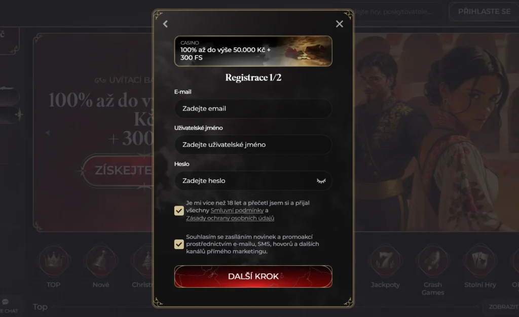 Casina Casino registrácia