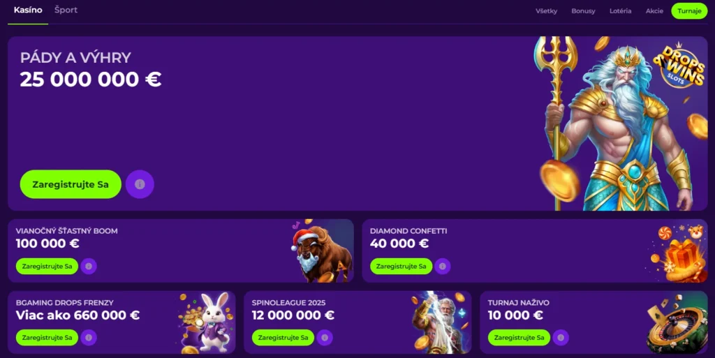 Gambloria Casino turnaje