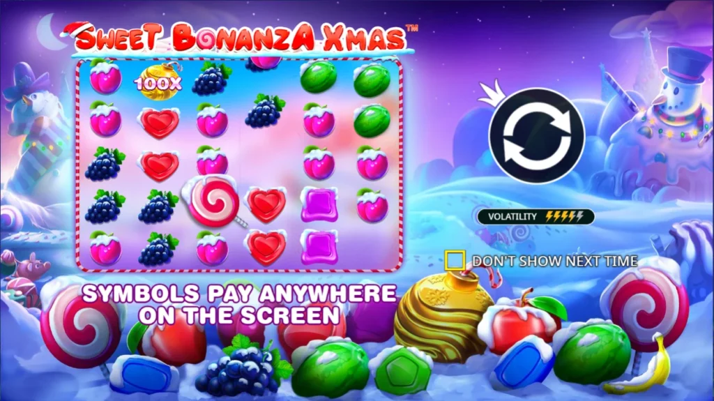 Christmas Spin Win Quest Sweet Bonanza