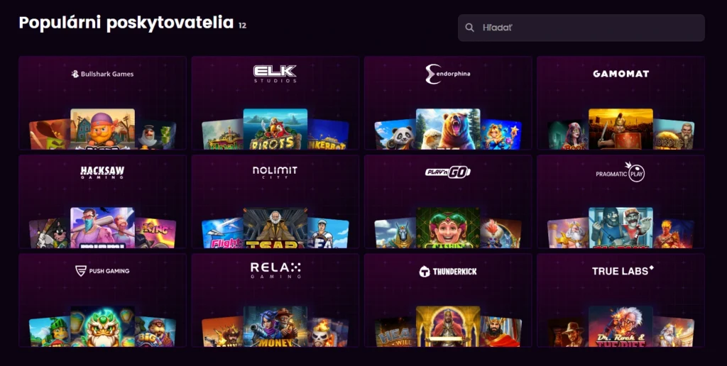 iWild Casino poskytovatelia