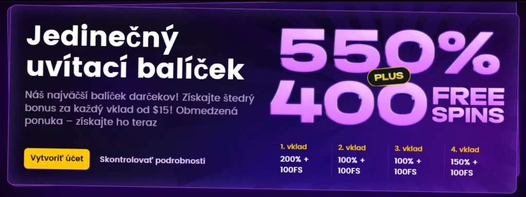 iWild Casino uvítací bonus